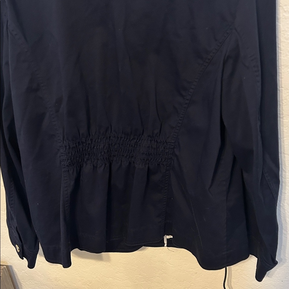 🐞Charter Club Dark Navy Button Front Blazer Jacket size 2X GUC - Picture 7 of 9